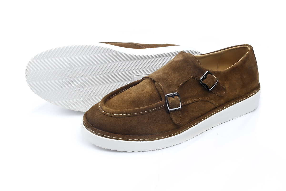 Gomo - Chaussure en daim tabac