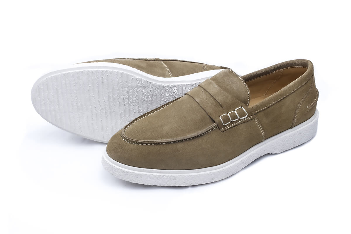 Dami - Chaussure en daim beige