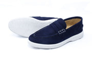 Dami - Chaussure en daim bleu marine