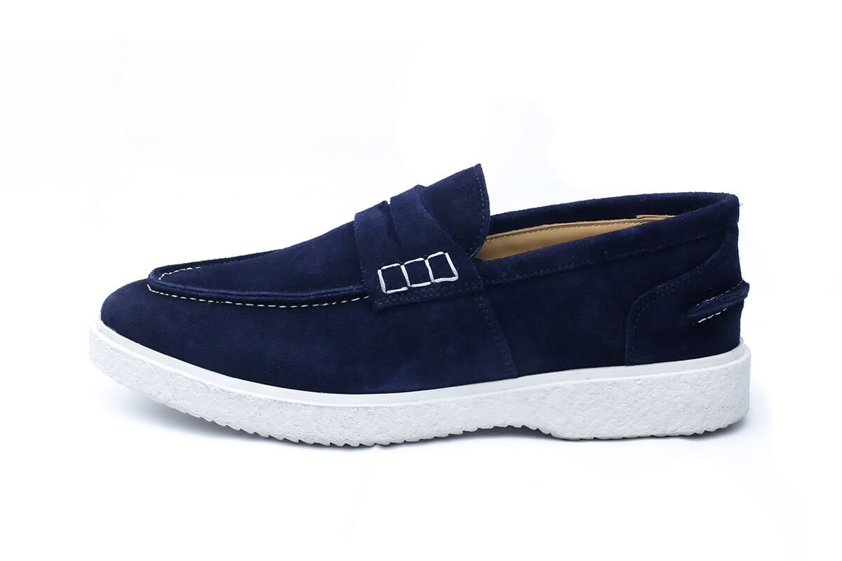Dami - Chaussure en daim bleu marine