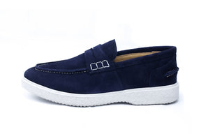 Dami - Chaussure en daim bleu marine