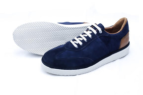 Rugge - Chaussure en daim bleu marine