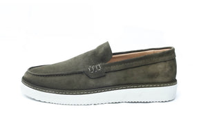 Civi - Élégante chaussure en daim olive