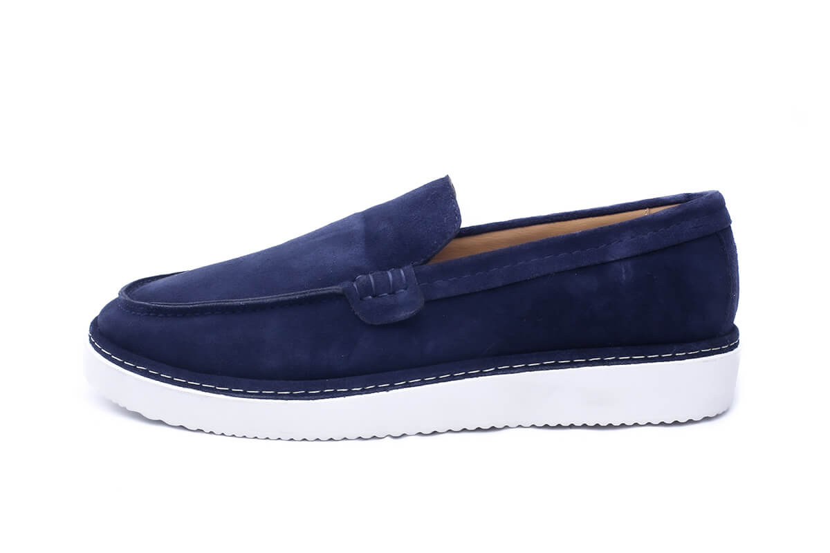 Civi - Chaussure en daim bleu marine