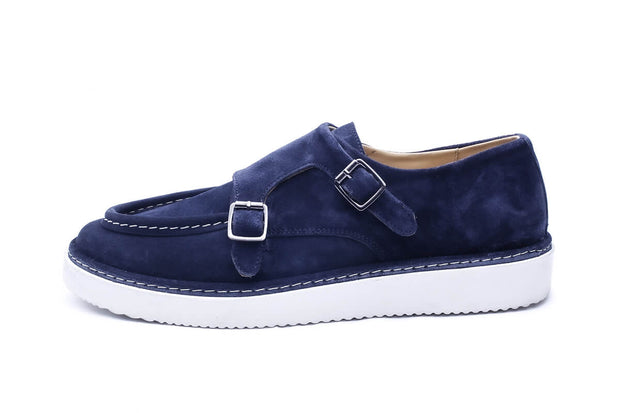 Gomo - Chaussure en daim bleu marine