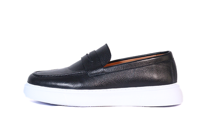 Foul - Mocassin En Cuir Noir
