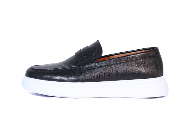 Foul - Mocassin En Cuir Noir