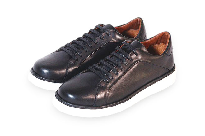 BOMA - Sneakers En Cuir Noir