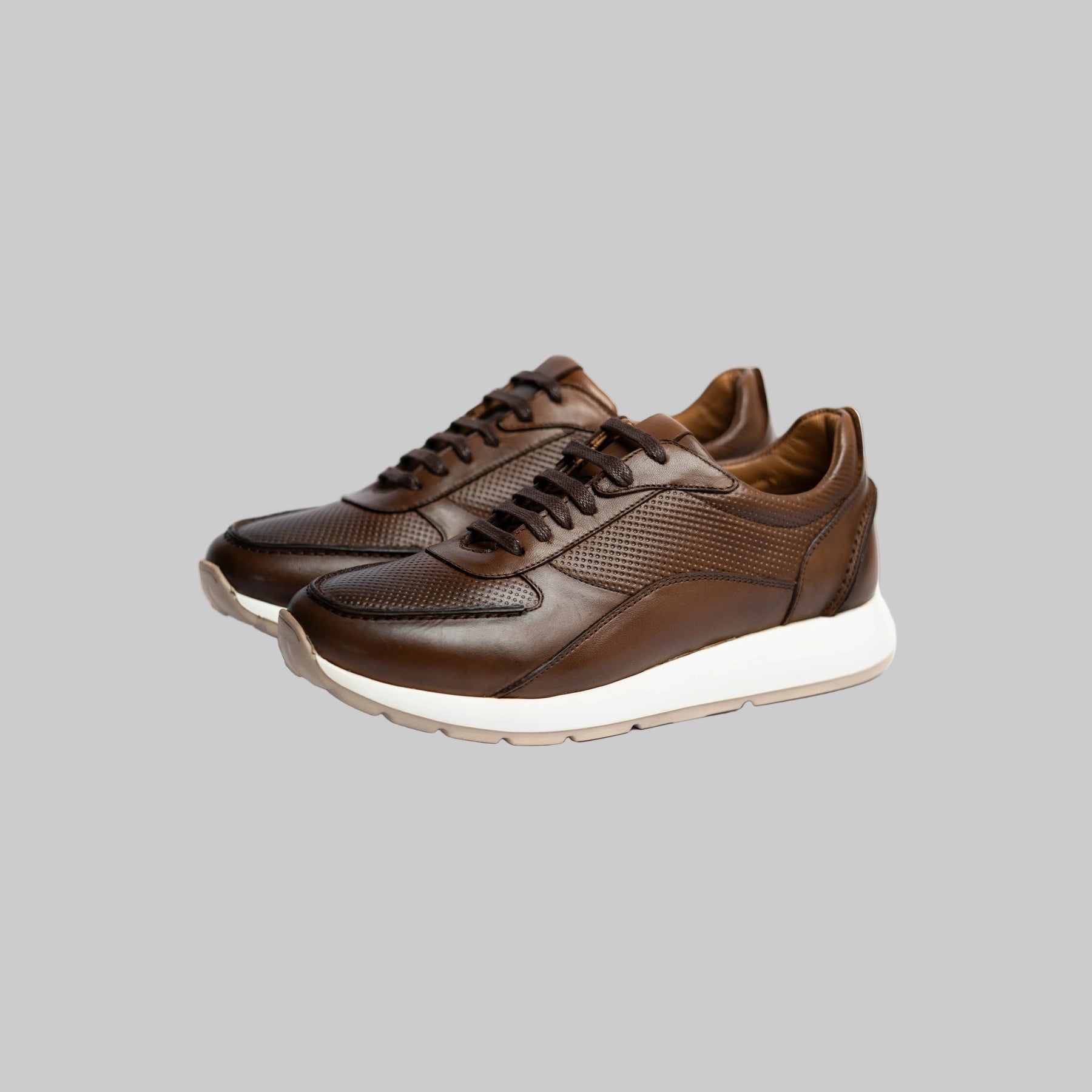 SERY - Sneakers En Cuir Marron