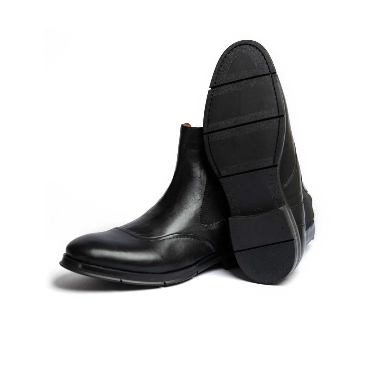UNIC - Bottines En Cuir Noir