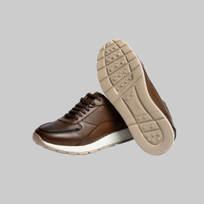SERY - Sneakers En Cuir Marron