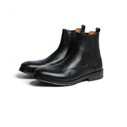 UNIC - Bottines En Cuir Noir