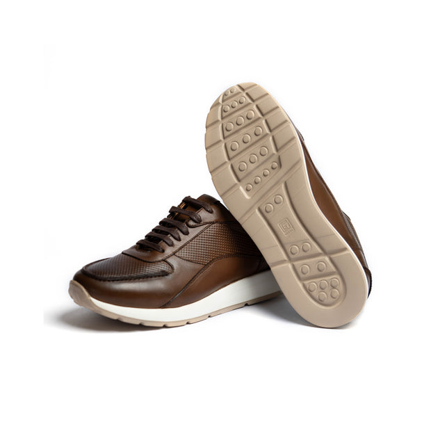 SERY - Sneakers En Cuir Marron