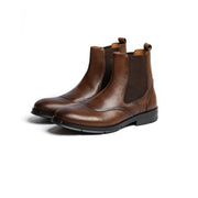 UNIC - Bottines En Cuir Marron