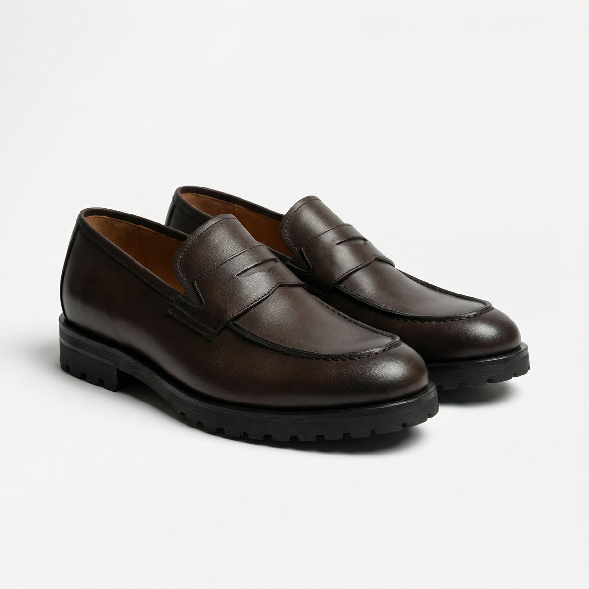 CAF - Chaussure Classique En Cuir Marron