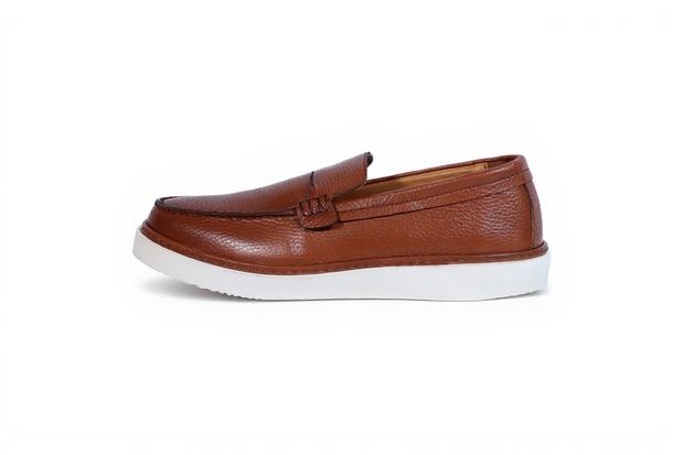 Rinco - Mocassin En Cuir Tabac