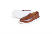 Rinco - Mocassin En Cuir Tabac