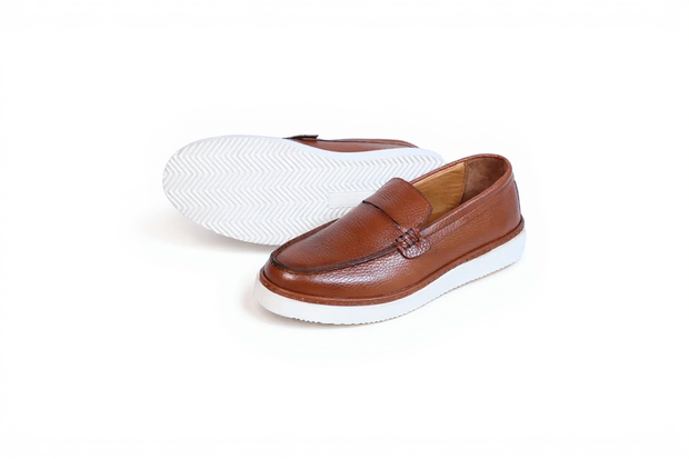 Rinco - Mocassin En Cuir Tabac