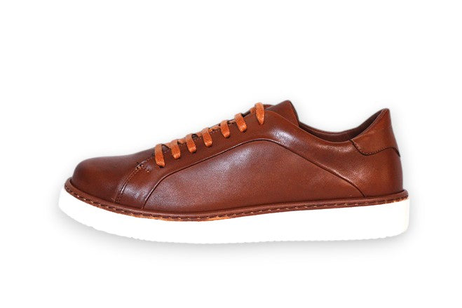 BOMA - Sneakers En Cuir Marron