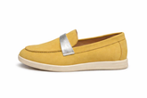 RIZA - Mocassins En Daim Moutarde