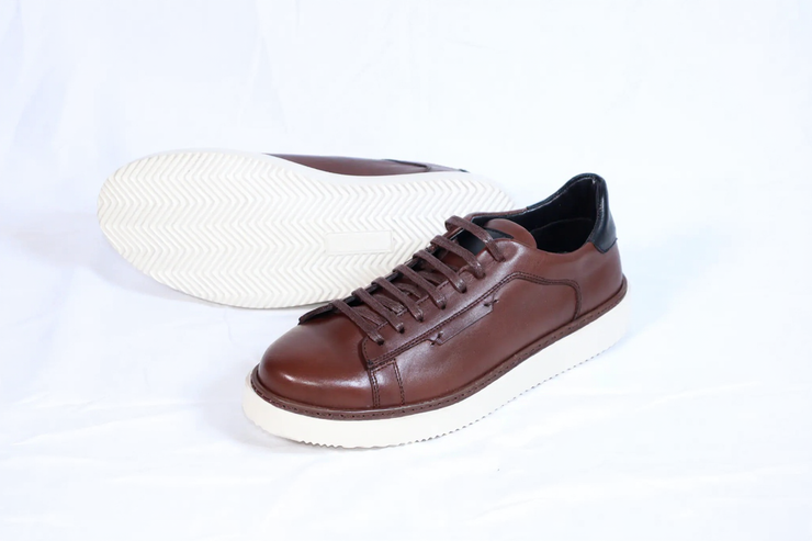 Kong - Sneakers En Cuir Marron